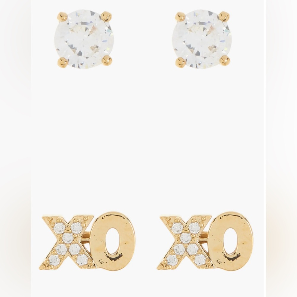 Nadri Sweethearts XO CZ Stud Earrings Set